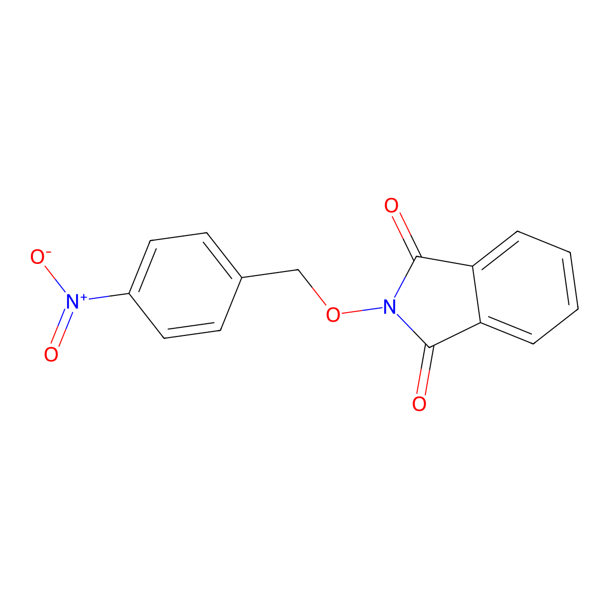 2-[(4-nitrobenzyl)oxy]-1H-isoindole-1,3(2H)-dione molecular structure, CAS 30777-85-6