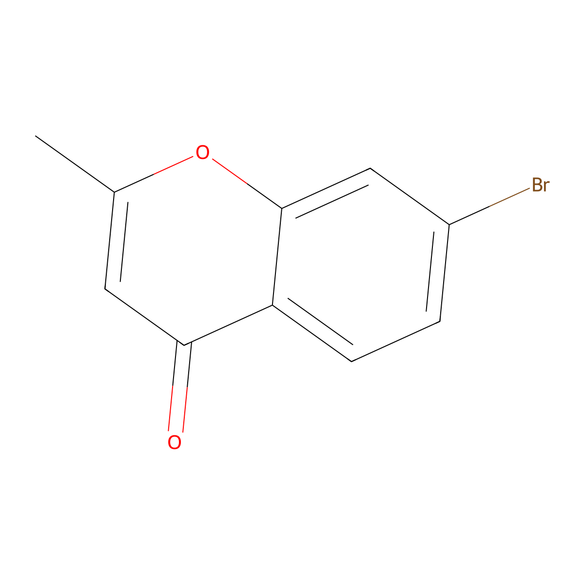 7-bromo-2-methyl-4H-chromen-4-one molecular structure, CAS 30779-72-7