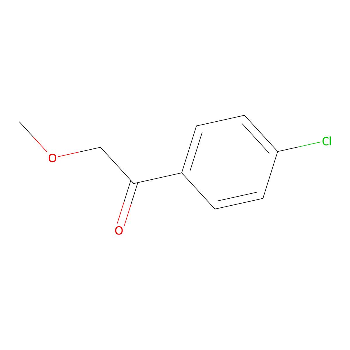 1-(4-Chlorophenyl)-2-methoxyethanone molecular structure, CAS 30780-45-1