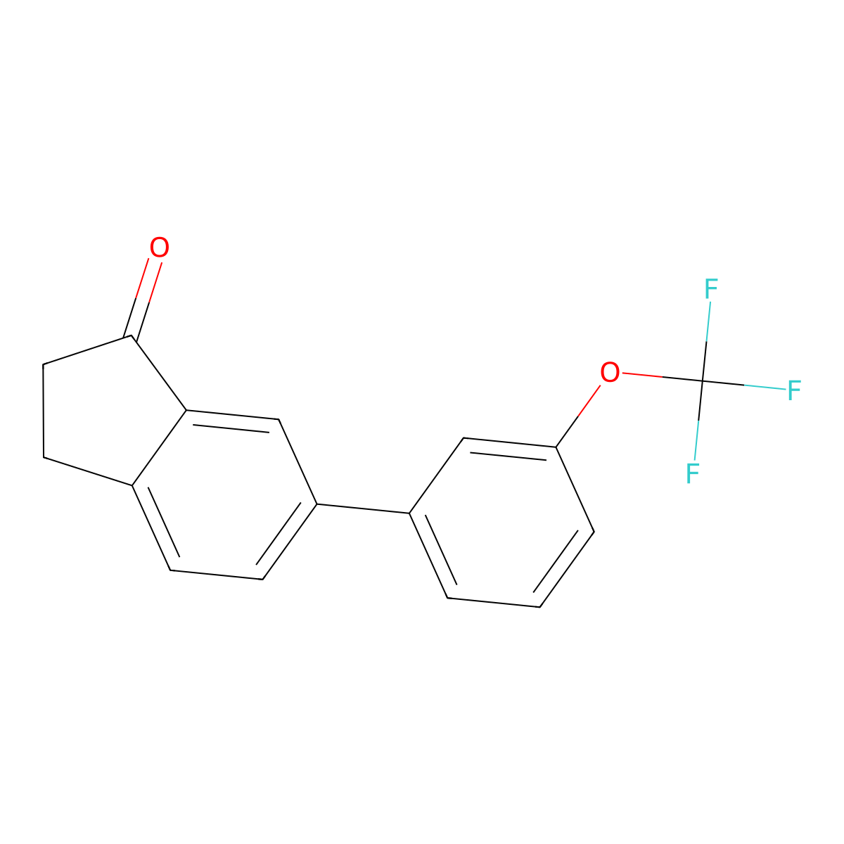 6-(3-(Trifluoromethoxy)phenyl)-2,3-dihydro-1H-inden-1-one molecular structure, CAS 3078351-92-2