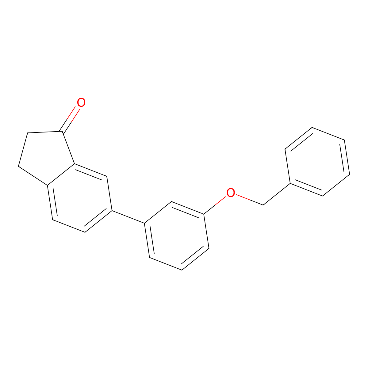 6-(3-(Benzyloxy)phenyl)-2,3-dihydro-1H-inden-1-one molecular structure, CAS 3078352-15-2