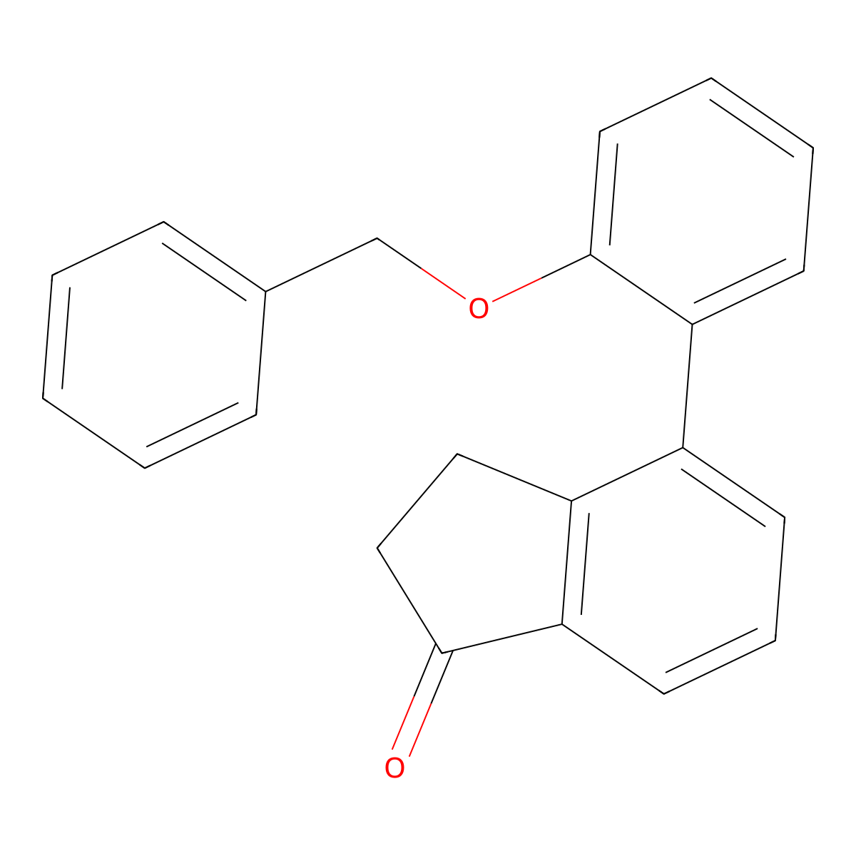 4-(2-(Benzyloxy)phenyl)-2,3-dihydro-1H-inden-1-one molecular structure, CAS 3078381-83-3