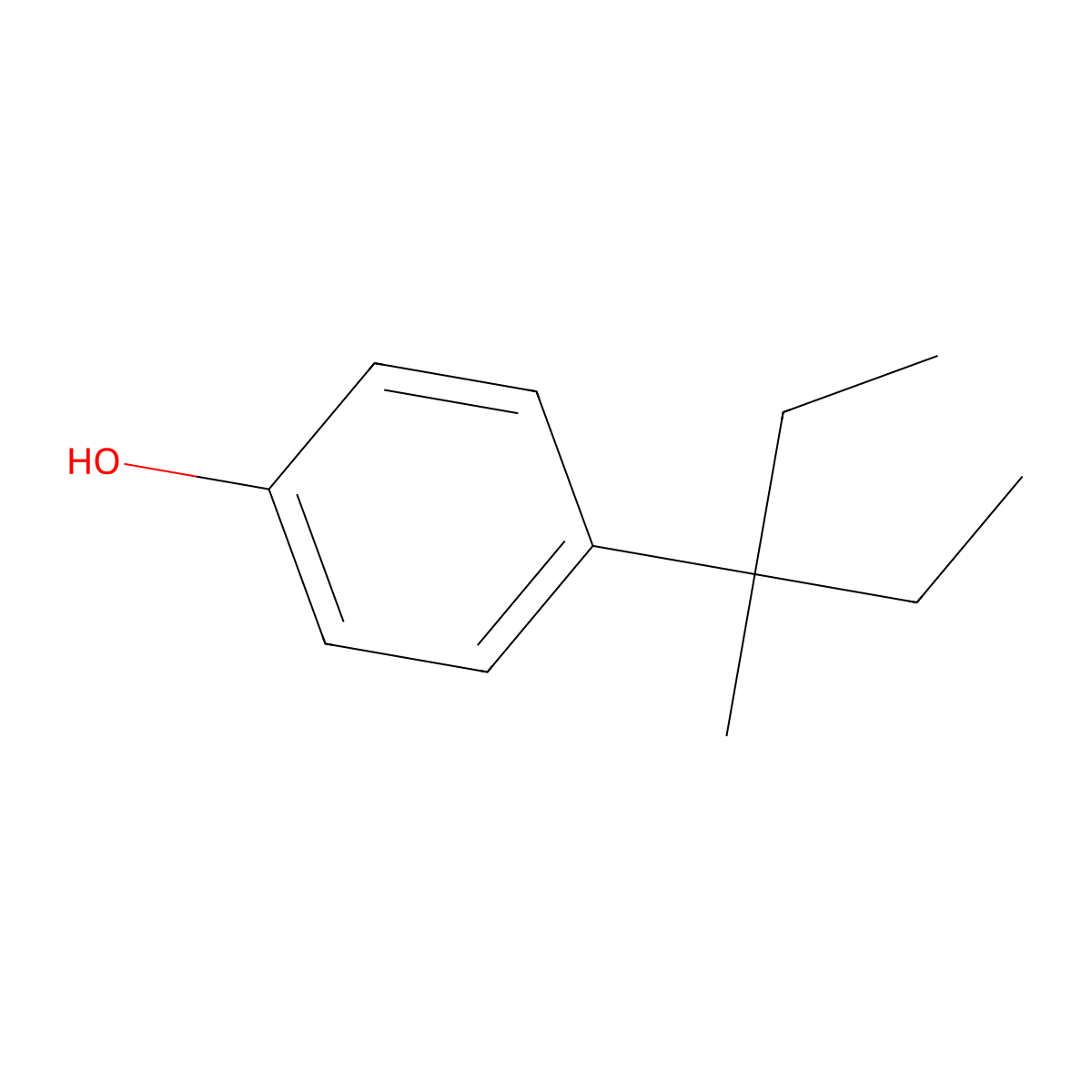 4-(3-Methylpentan-3-yl)phenol molecular structure, CAS 30784-25-9