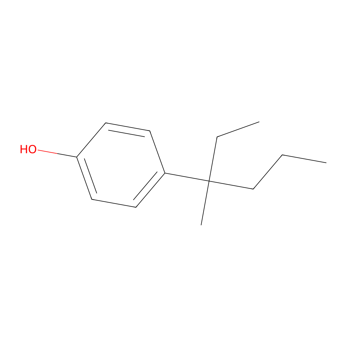 4-(3-Methylhexan-3-yl)phenol molecular structure, CAS 30784-32-8