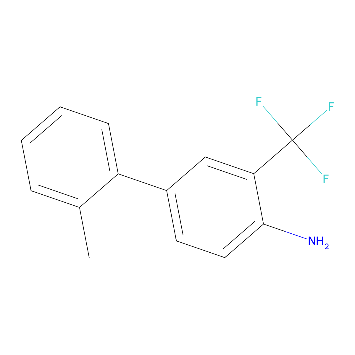 2'-Methyl-3-(trifluoromethyl)-[1,1'-biphenyl]-4-amine molecular structure, CAS 3078465-27-4