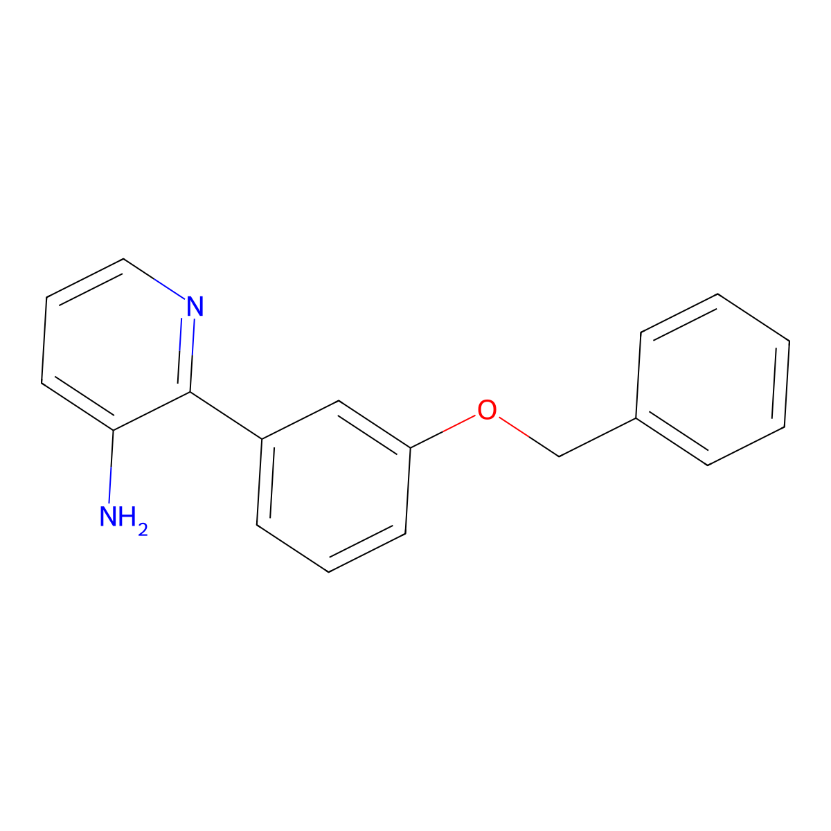 2-(3-(Benzyloxy)phenyl)pyridin-3-amine molecular structure, CAS 3078557-76-0