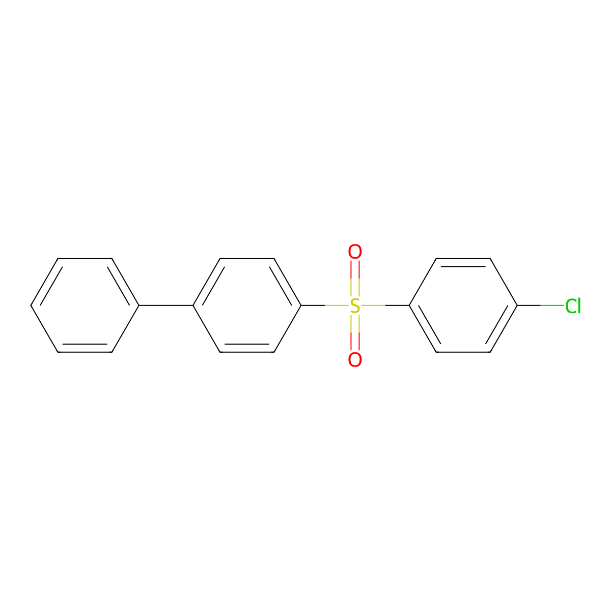 4-(4'-Chlorobenzenesulphonyl)biphenyl molecular structure, CAS 30787-28-1