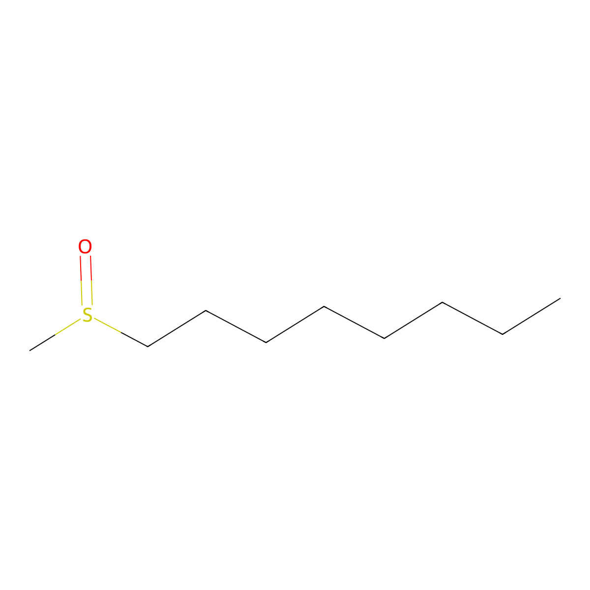 1-Methanesulfinyloctane molecular structure, CAS 3079-27-4
