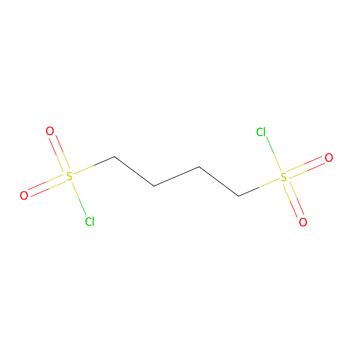 1,4-Butanedisulfonyl dichloride molecular structure, CAS 3079-82-1