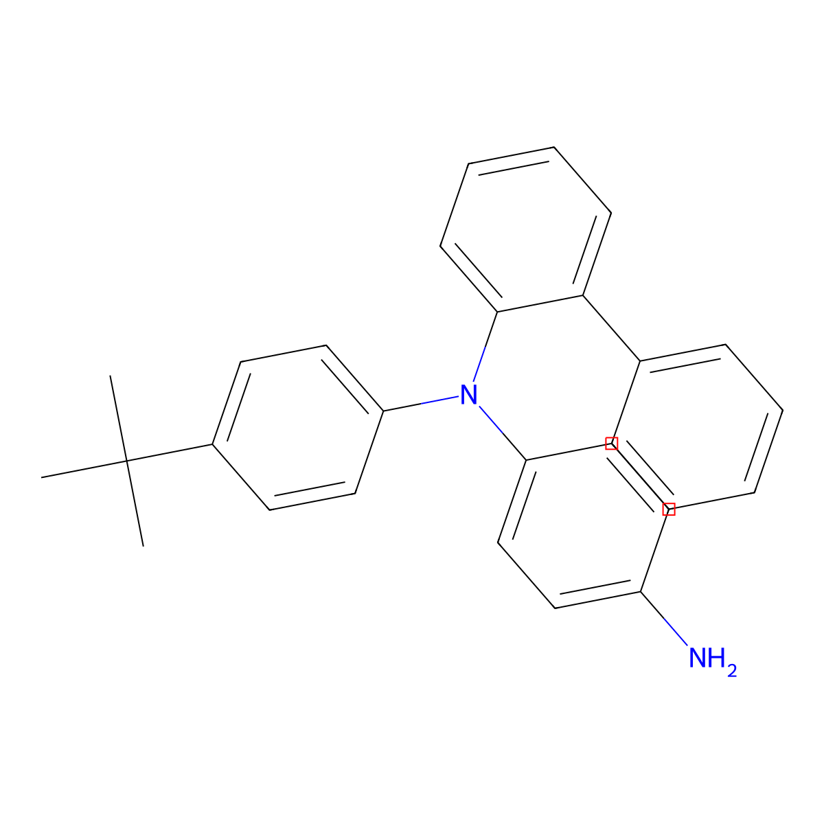 N1-([1,1'-Biphenyl]-2-yl)-N1-(4-(tert-butyl)phenyl)benzene-1,4-diamine molecular structure, CAS 3079360-43-0