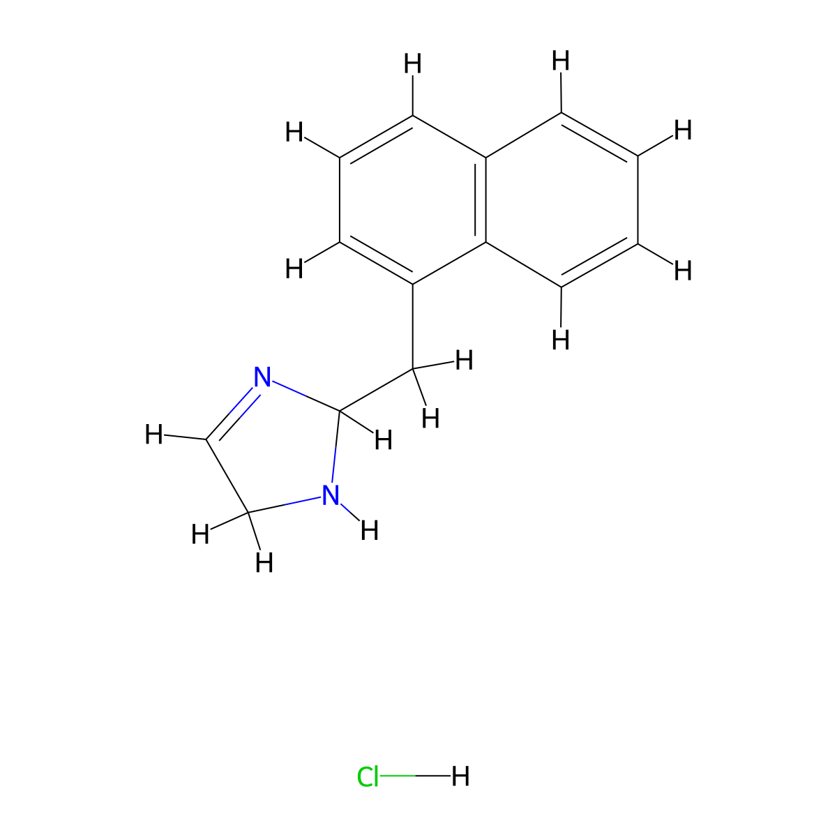 2-(1-Naphthylmethyl)-2,5-dihydro-1H-imidazole hydrochloride molecular structure, CAS 307942-32-1