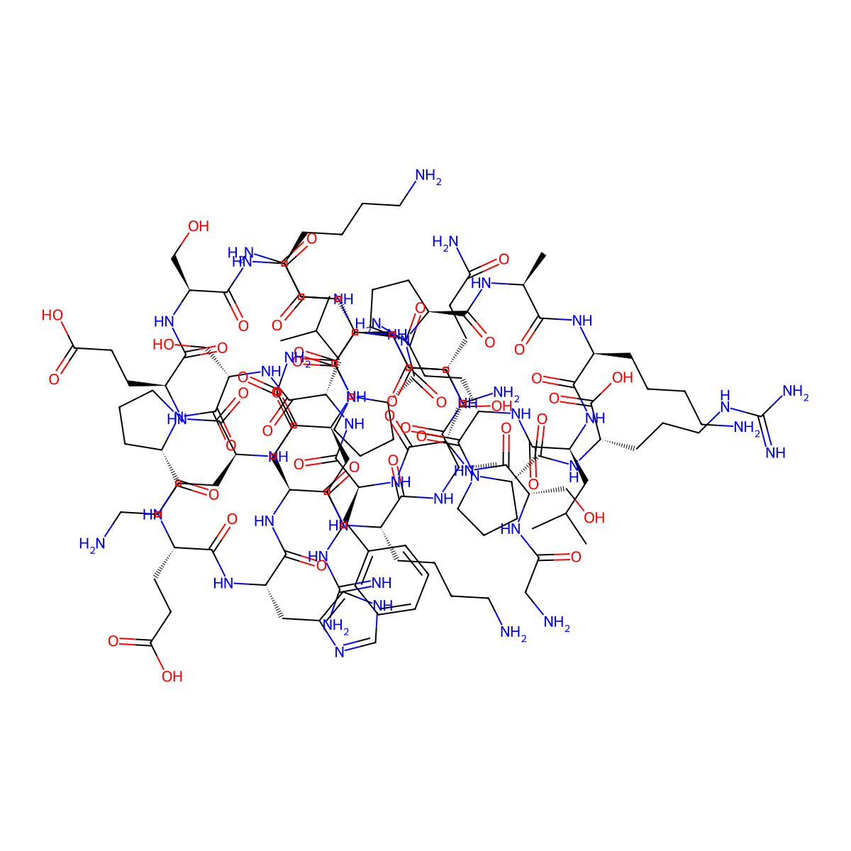 Gly-ser-ser-phe-leu-ser-pro-glu-his-gln-lys-ala-gln-gln-arg-lys-glu-ser-lys-lys-pro-pro-ala-lys-leu-gln-pro-arg molecular structure, CAS 307950-60-3