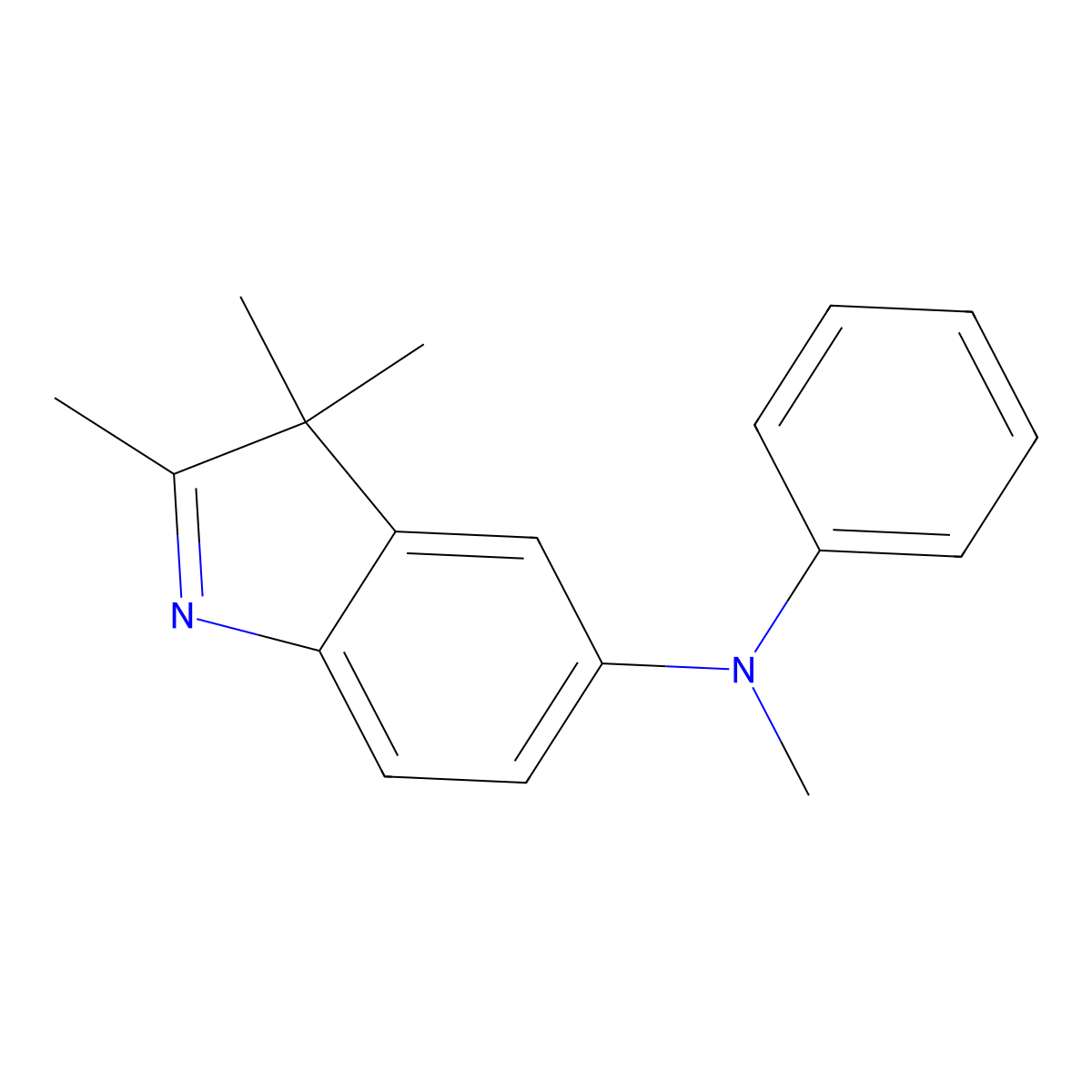N,2,3,3-Tetramethyl-N-phenyl-3H-indol-5-amine molecular structure, CAS 3079577-96-8