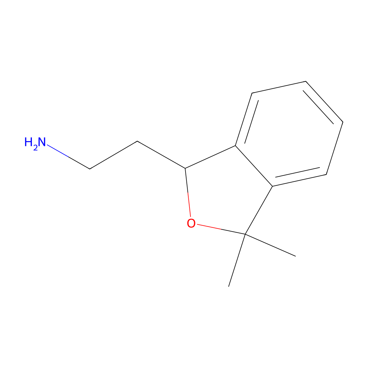 2-(3,3-Dimethyl-1,3-dihydro-2-benzofuran-1-yl)ethan-1-amine molecular structure, CAS 3079687-84-3