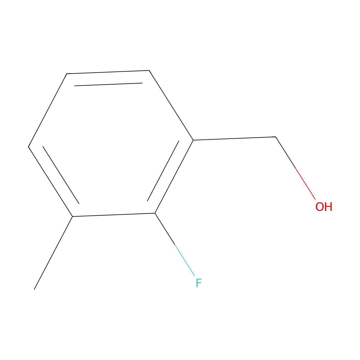 2-Fluoro-3-methylbenzyl alcohol molecular structure, CAS 307975-03-7
