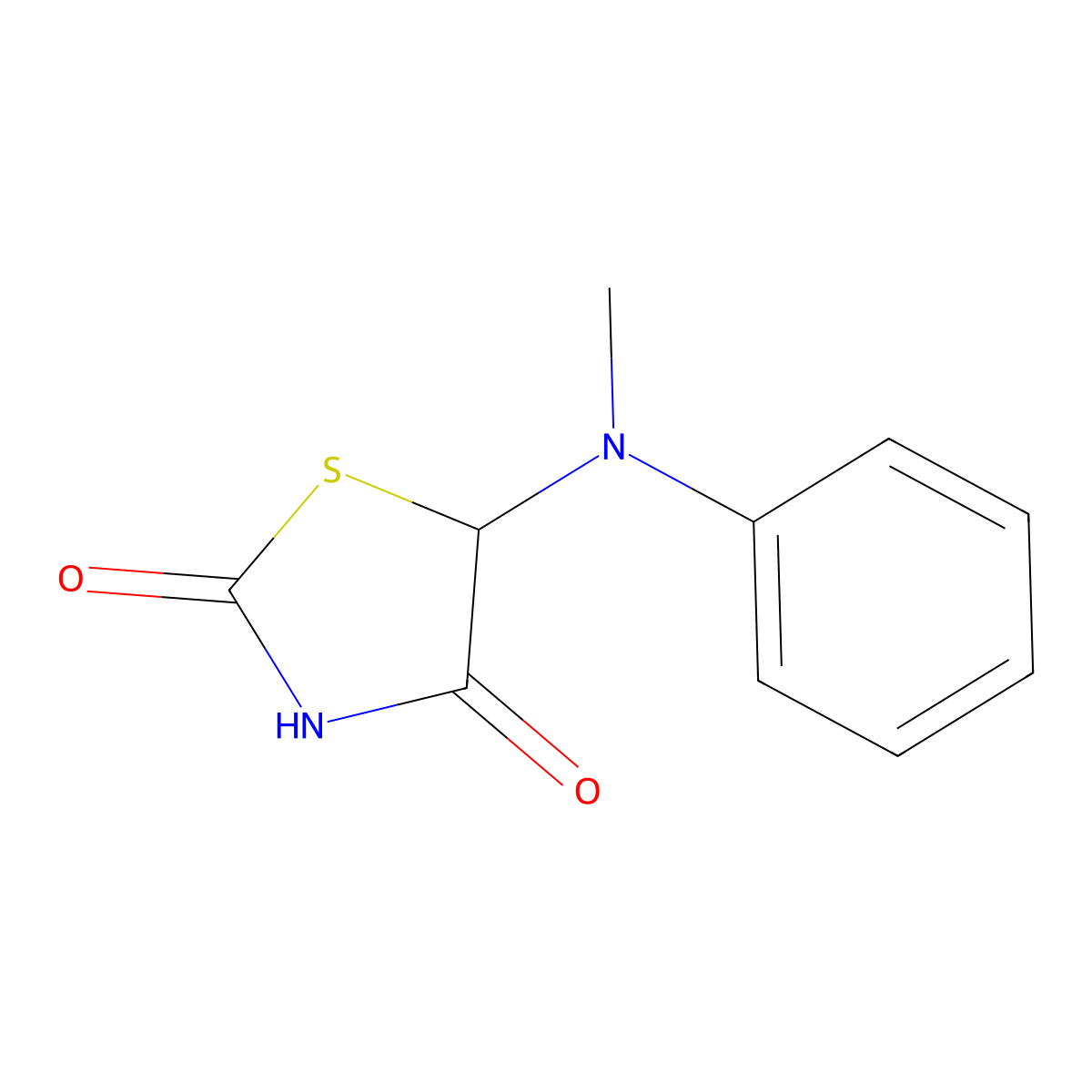 5-(Methylanilino)-1,3-thiazolidine-2,4-dione molecular structure, CAS 307975-43-5