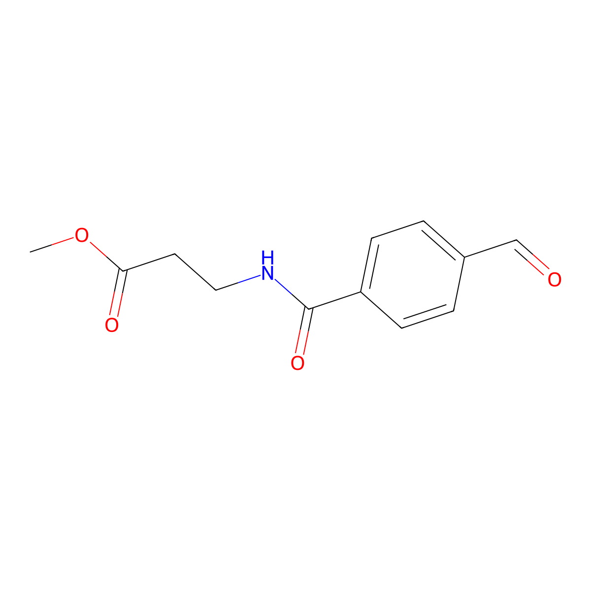 3-(4-Formylbenzoylamino)propionic acid methyl ester molecular structure, CAS 307989-15-7