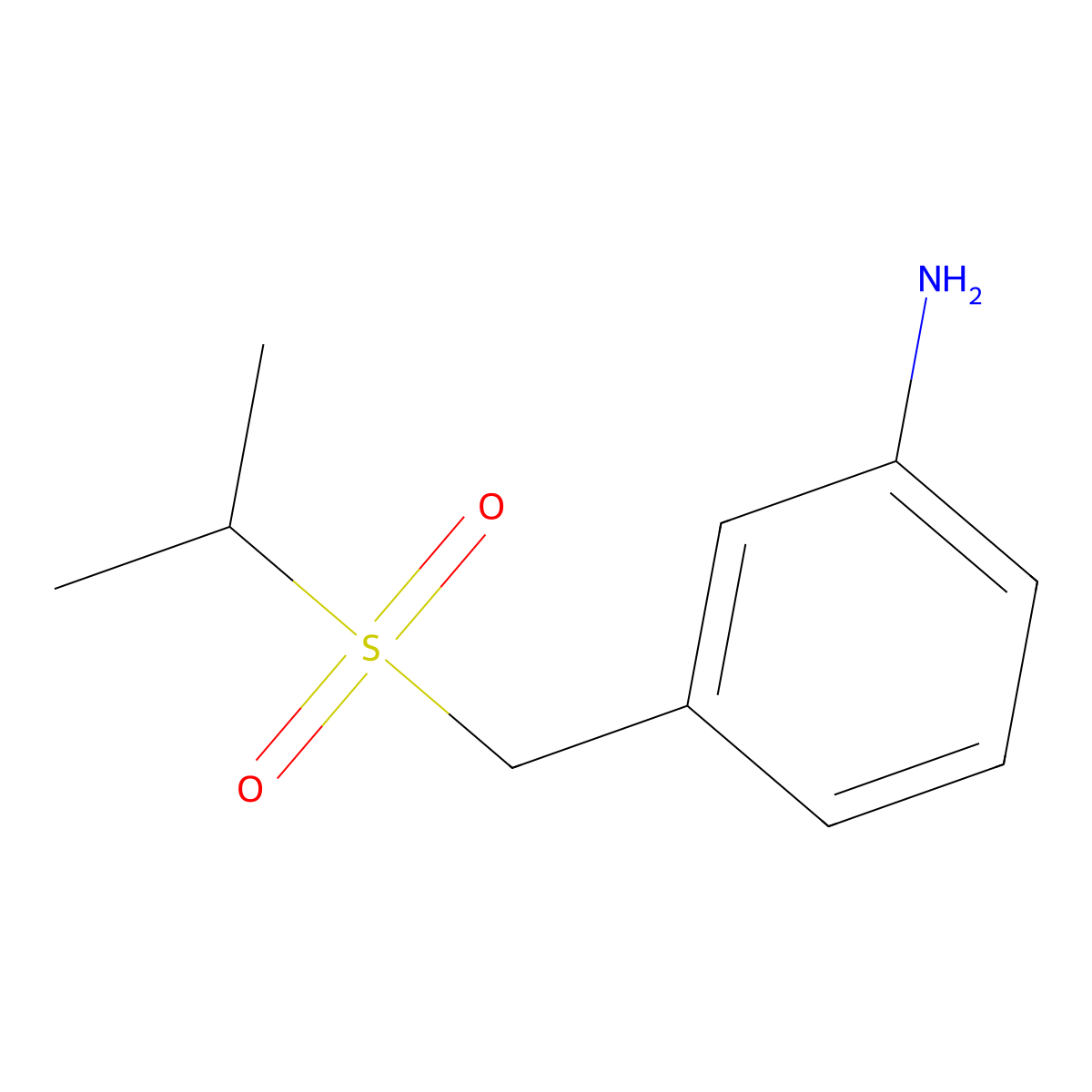 3-[(Propane-2-sulfonyl)methyl]aniline molecular structure, CAS 307989-68-0