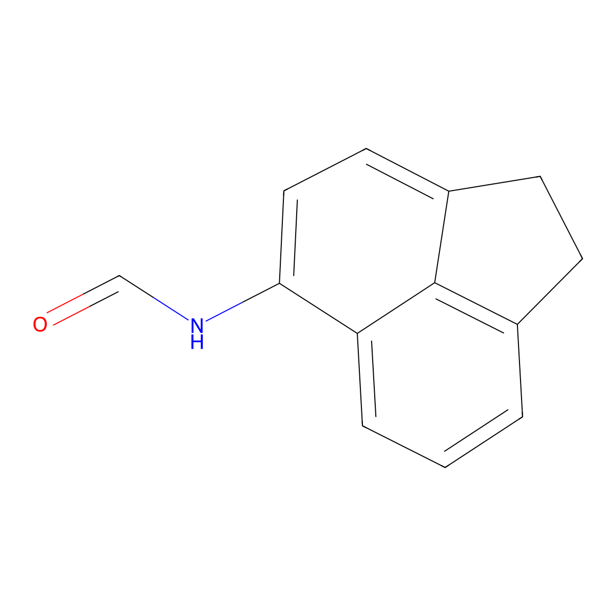 1,2-Dihydro-5-acenaphthylenylformamide molecular structure, CAS 30799-15-6