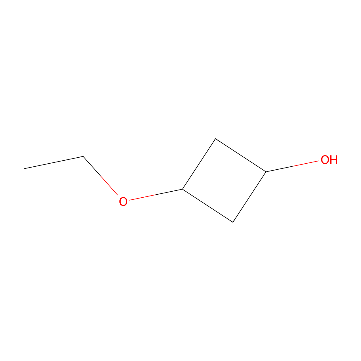 Rac-(1s,3s)-3-ethoxycyclobutan-1-ol molecular structure, CAS 30804-00-3