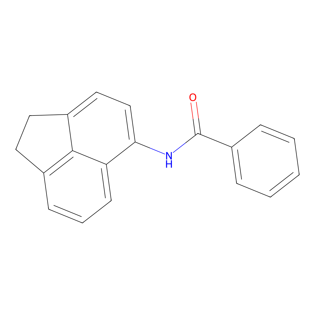 n-(1,2-Dihydroacenaphthylen-5-yl)benzamide molecular structure, CAS 30806-65-6