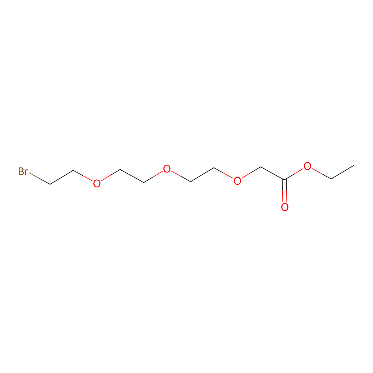 Br-PEG3-ethyl acetate molecular structure, CAS 308085-31-6