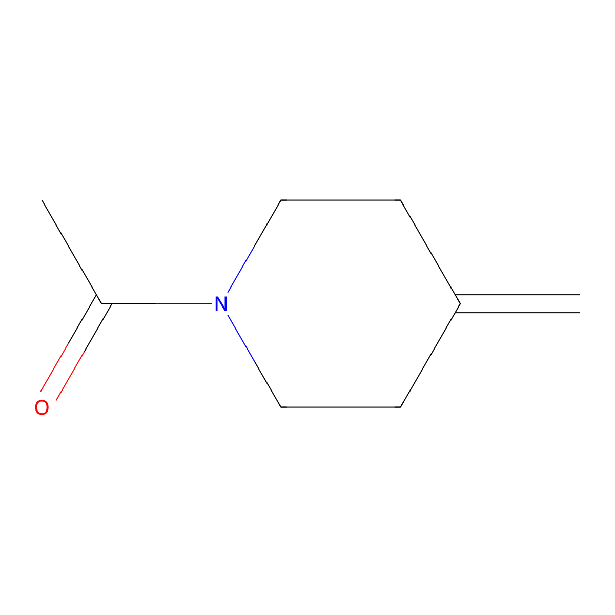 1-(4-Methylenepiperidin-1-yl)ethanone molecular structure, CAS 308087-58-3