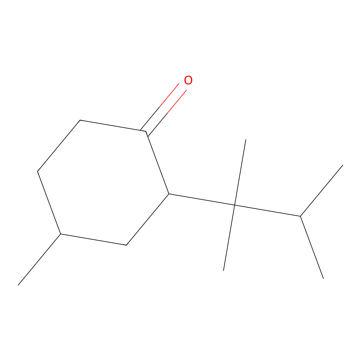 2-(2,3-Dimethylbutan-2-yl)-4-methylcyclohexan-1-one molecular structure, CAS 308088-96-2