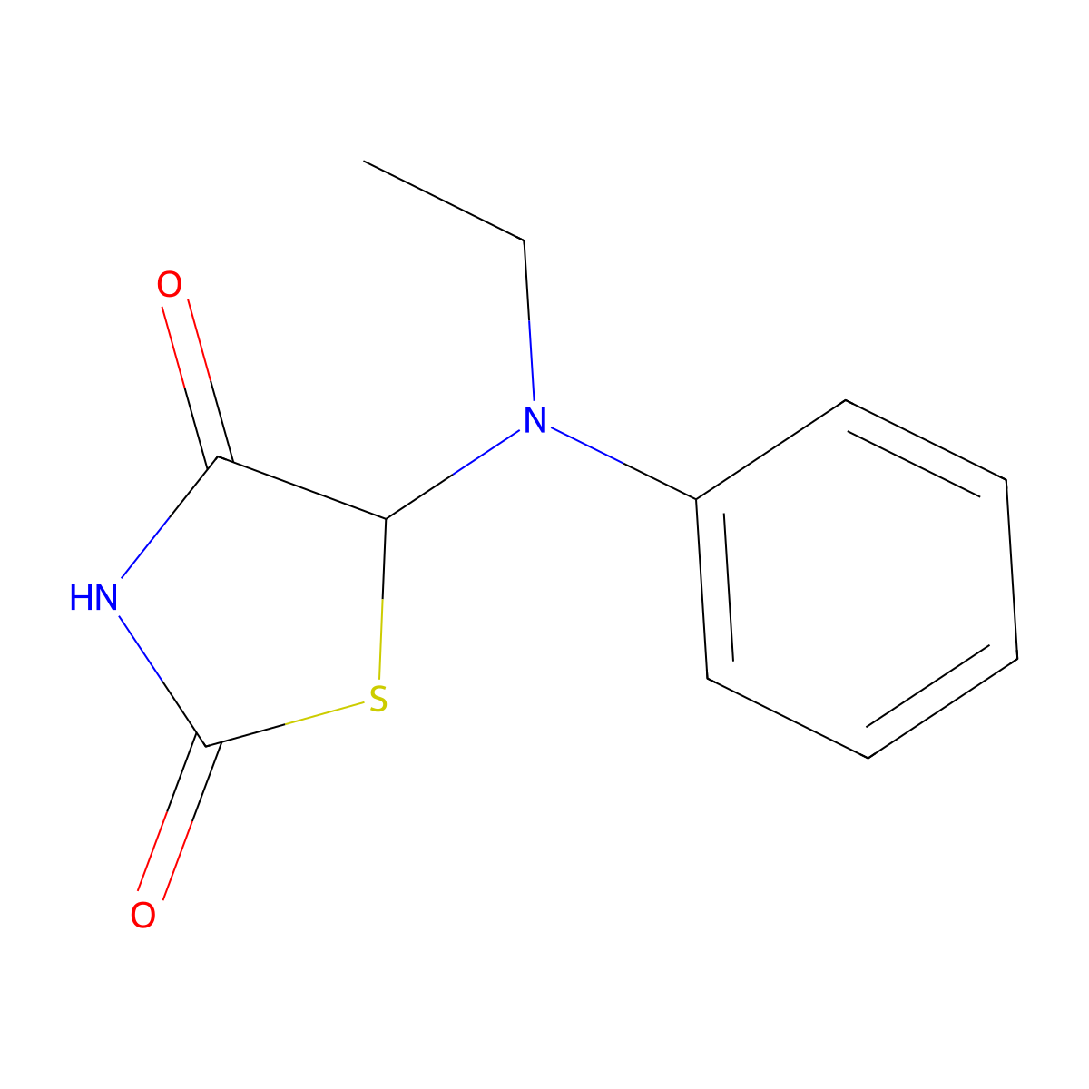 5-(Ethylanilino)-1,3-thiazolidine-2,4-dione molecular structure, CAS 308095-61-6