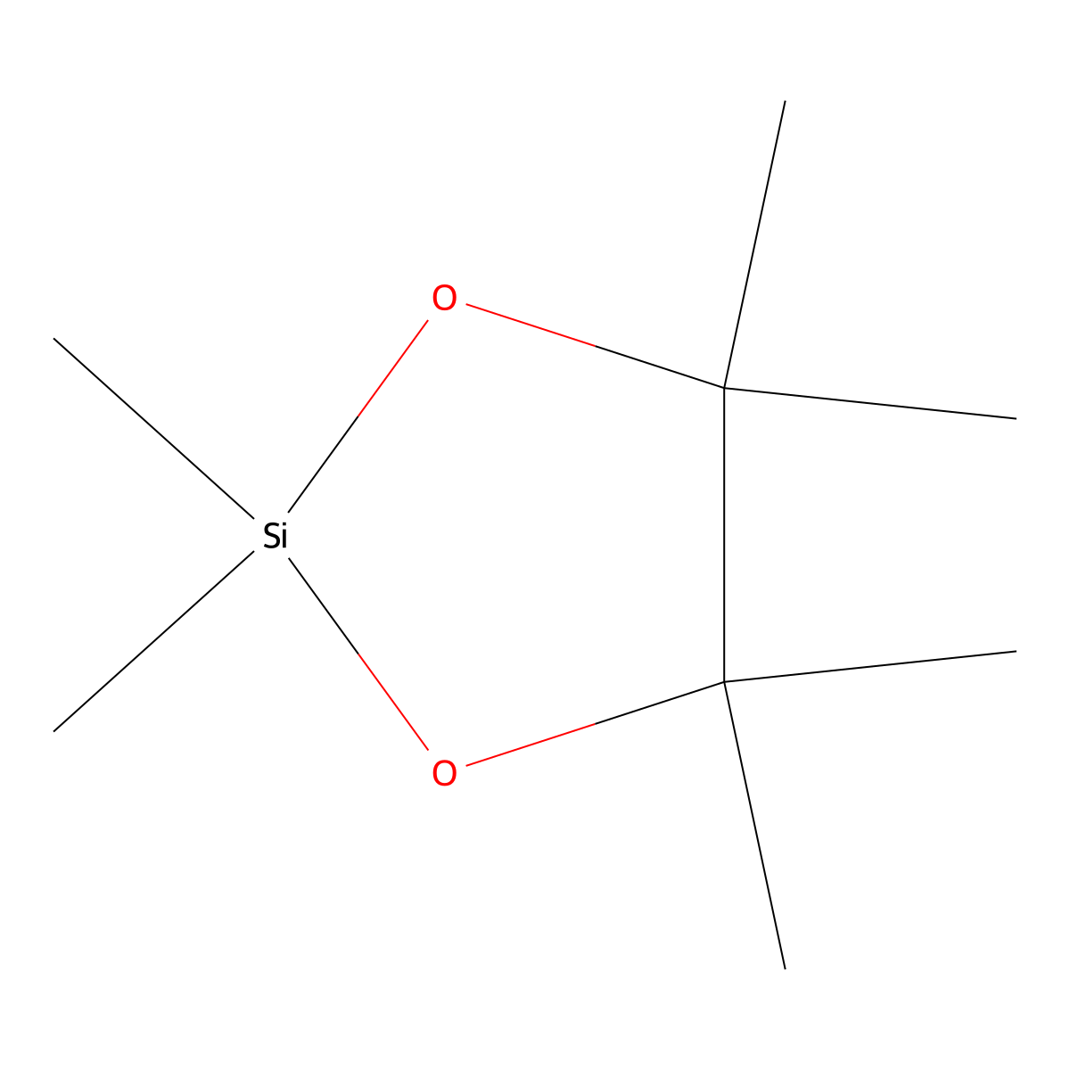 1,3-Dioxa-2-silacyclopentane, 2,2,4,4,5,5-hexamethyl- molecular structure, CAS 3081-20-7