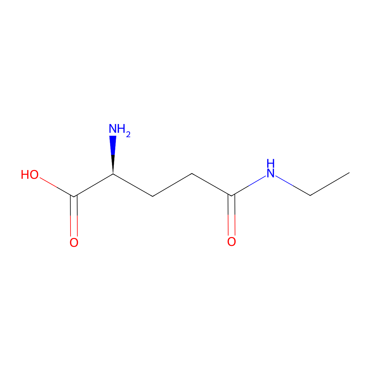 L-Theanine molecular structure, CAS 3081-61-6
