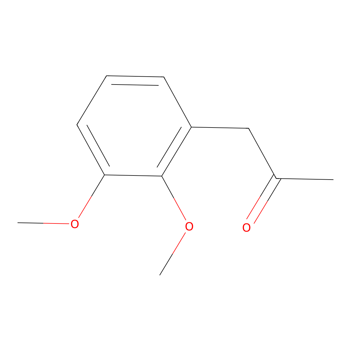 2-Propanone, 1-(2,3-dimethoxyphenyl)- molecular structure, CAS 3081-67-2