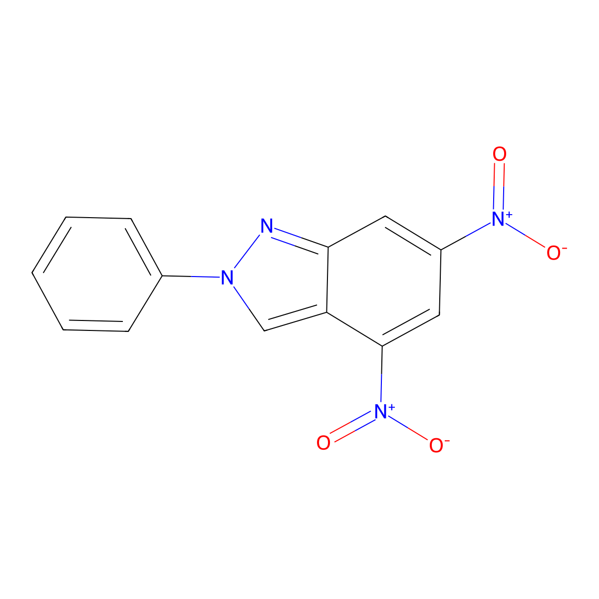 4,6-Dinitro-2-phenyl-2H-indazole molecular structure, CAS 308103-90-4