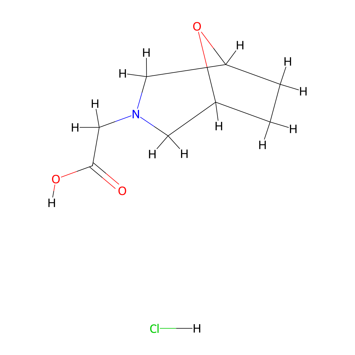 2-{8-Oxa-3-azabicyclo[3.2.1]octan-3-yl}acetic acid hydrochloride molecular structure, CAS 3081154-15-3