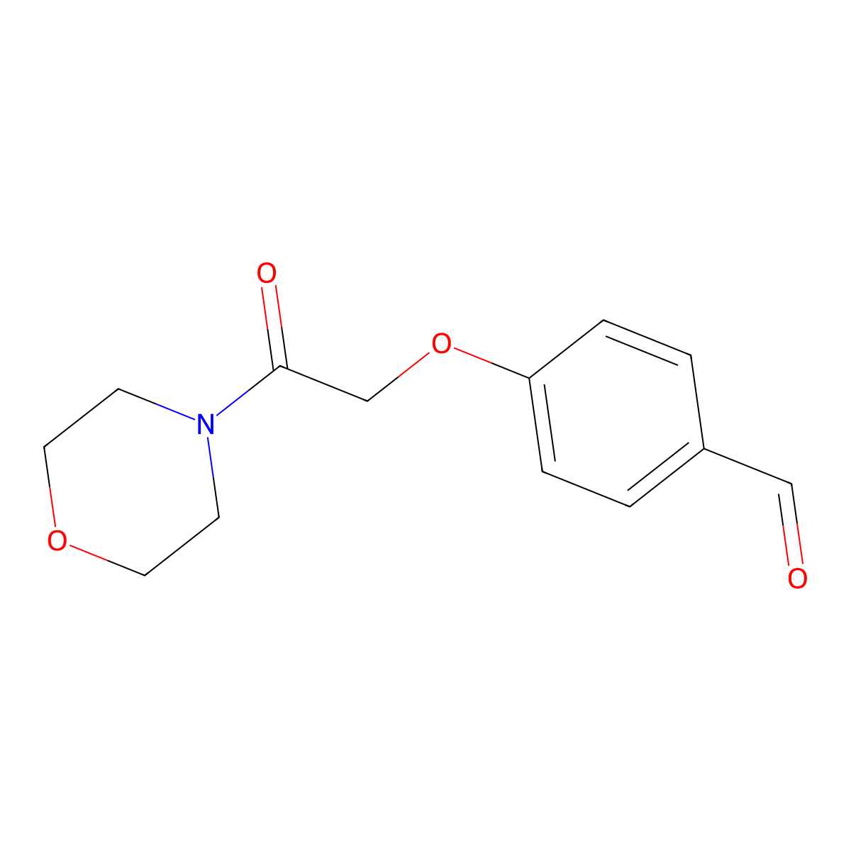 4-(2-Morpholin-4-yl-2-oxo-ethoxy)-benzaldehyde molecular structure, CAS 30817-36-8