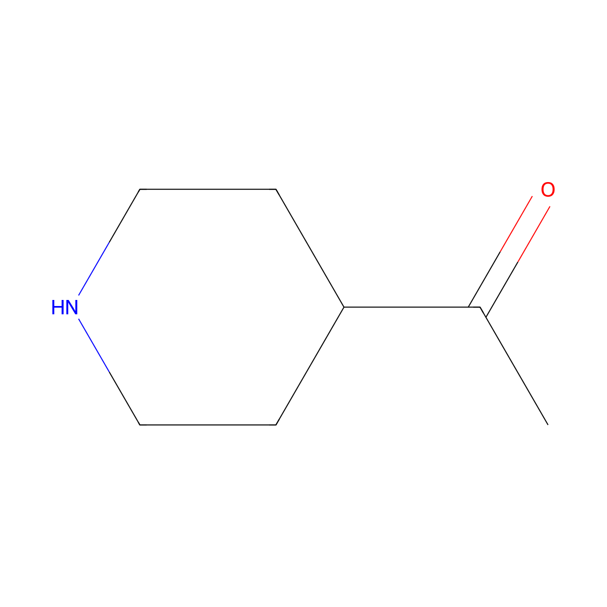 1-(Piperidin-4-yl)ethan-1-one molecular structure, CAS 30818-11-2