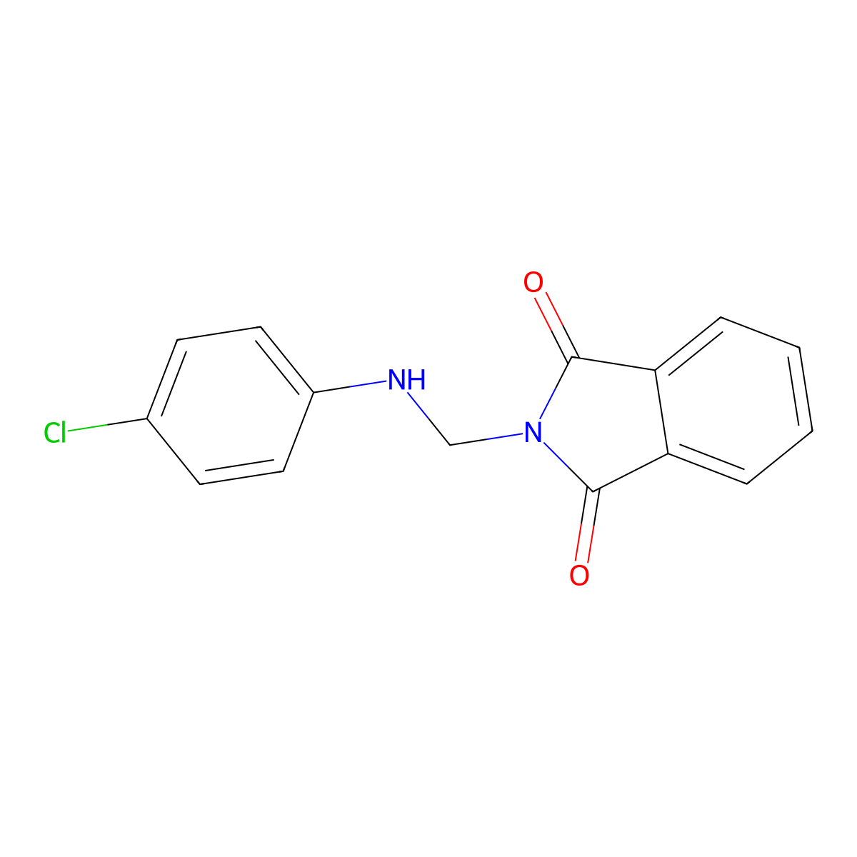 N-(4-Chloroanilinomethyl)phthalimide molecular structure, CAS 30818-65-6