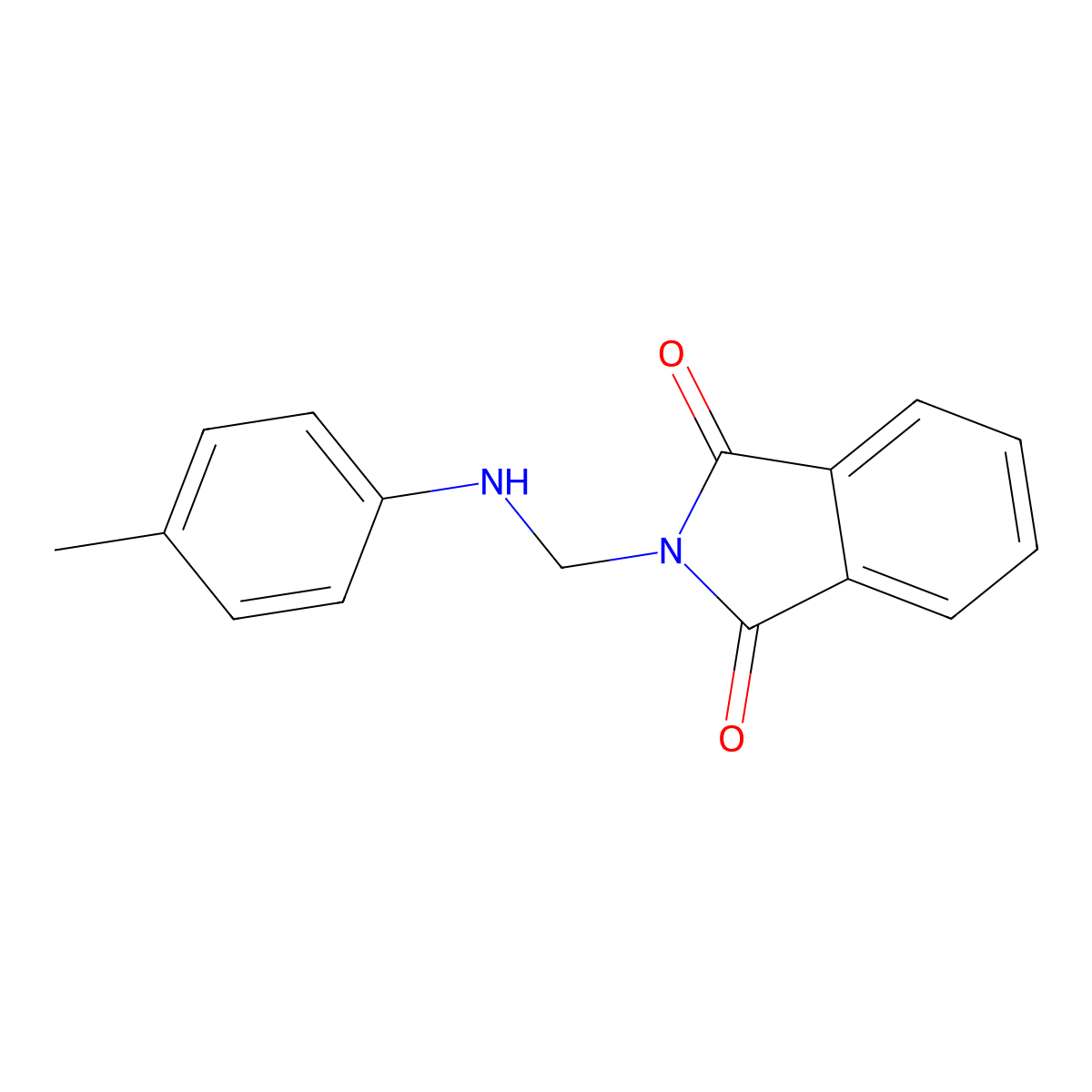 2-[[(4-Methylphenyl)amino]methyl]-1H-isoindole-1,3(2H)-dione molecular structure, CAS 30818-66-7
