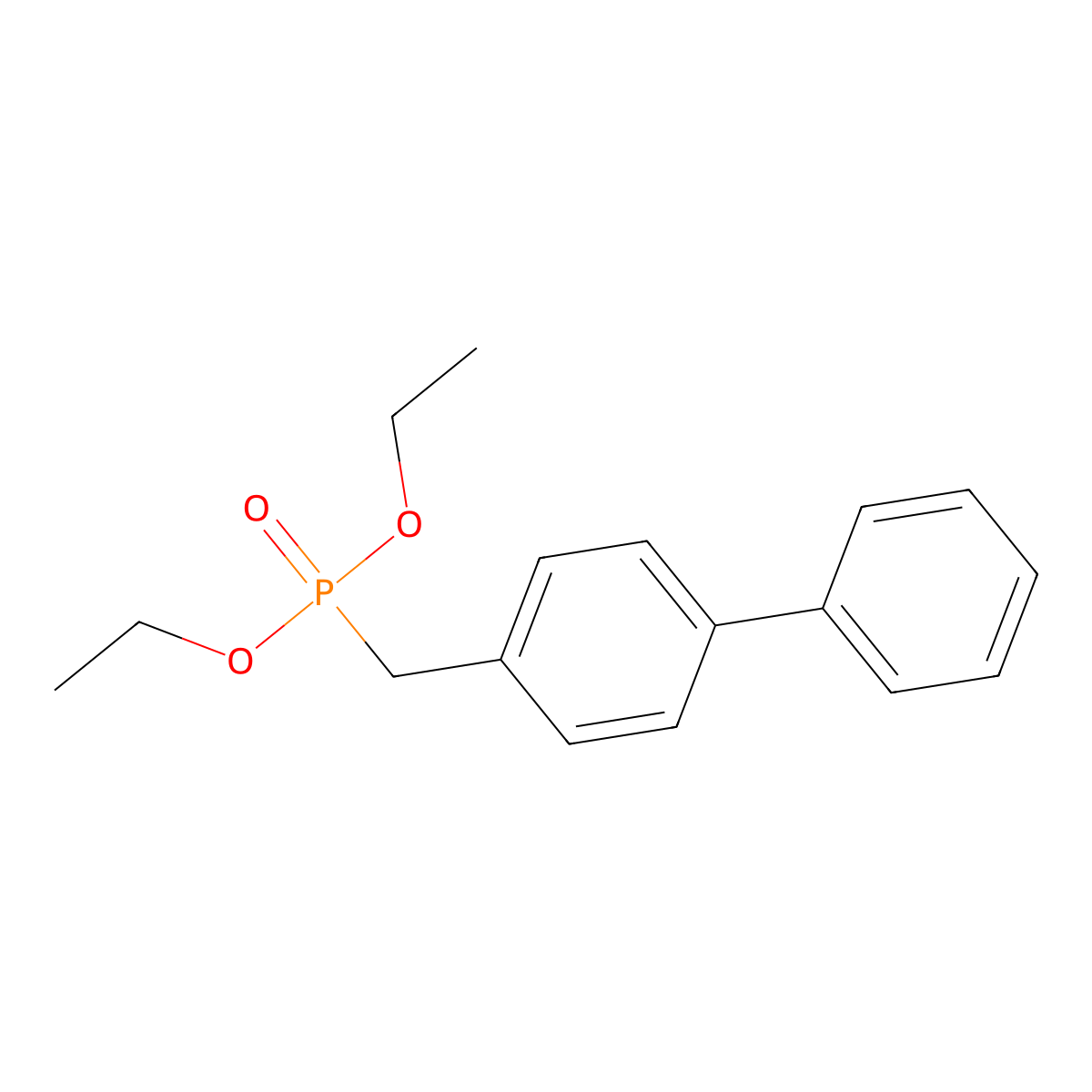 Diethyl (4-biphenylylmethyl)phosphonate molecular structure, CAS 30818-70-3