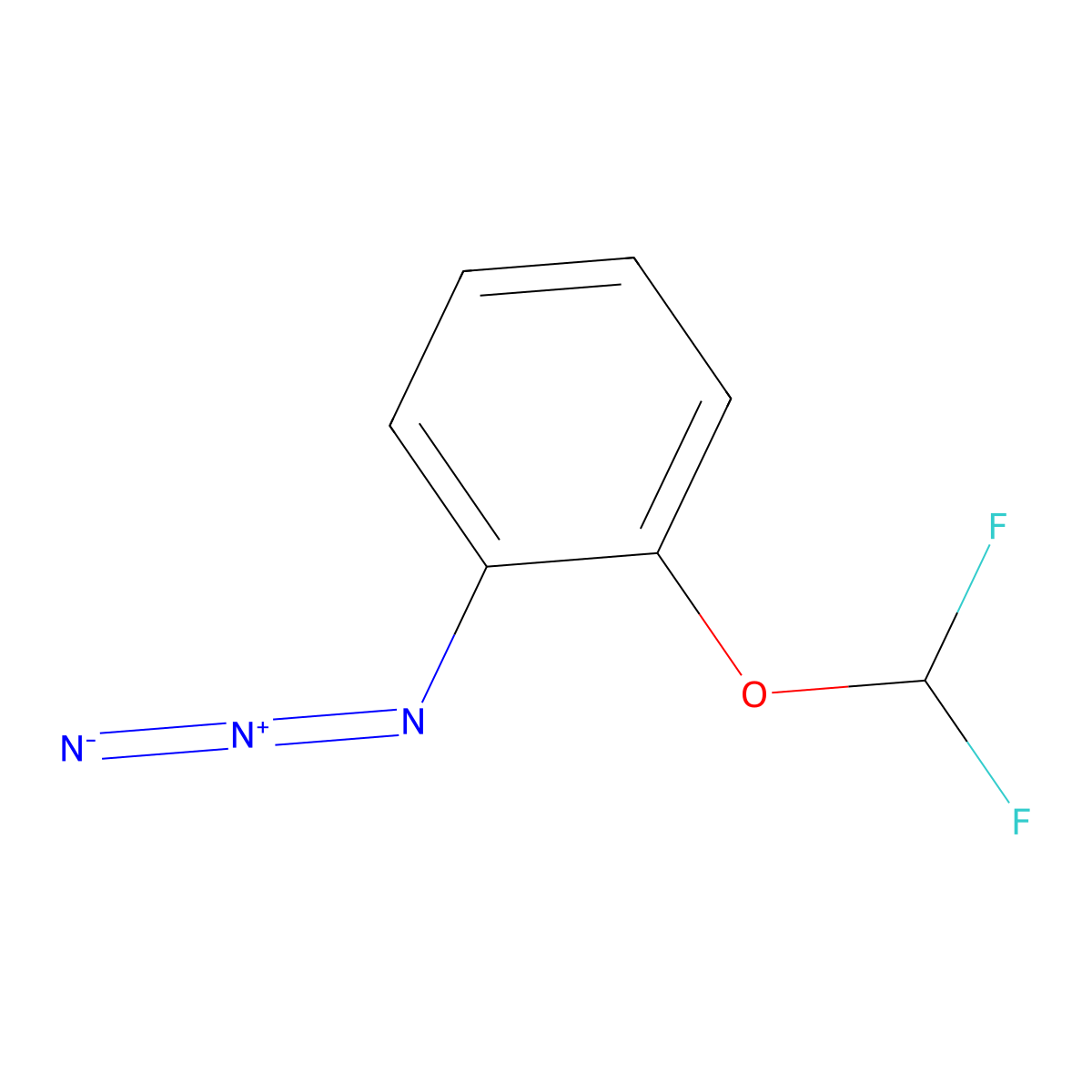 1-Azido-2-(difluoromethoxy)benzene molecular structure, CAS 3081979-80-5