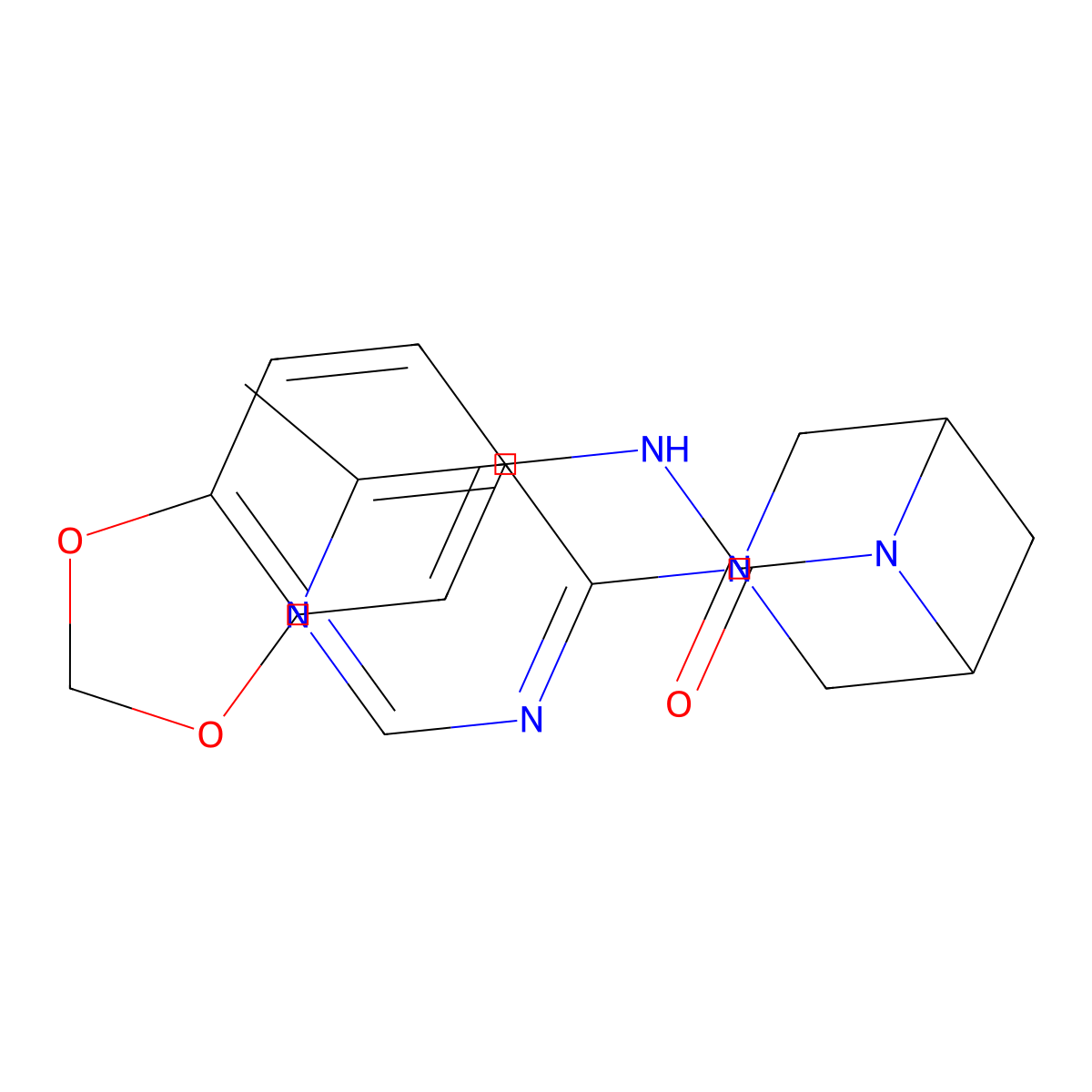 N-(1,3-benzodiS-5-yl)-3-(6-methylpyrimidin-4-yl)-3,6-diazabicyclo[3.1.1]heptane-6-carboxamide molecular structure, CAS 3081992-21-1
