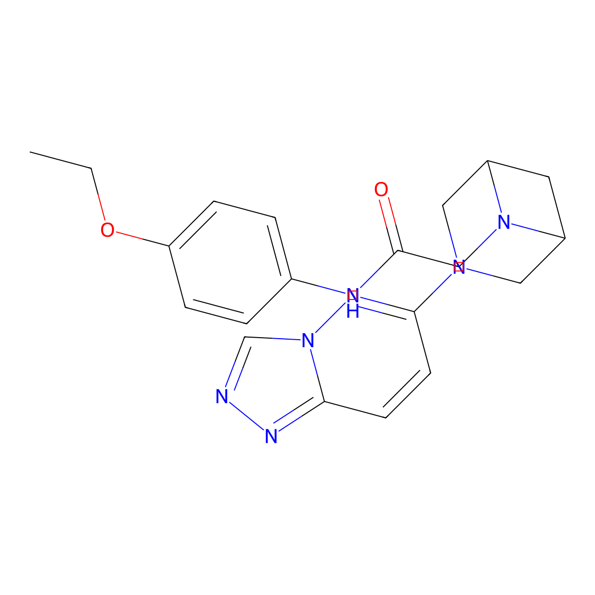 N-(4-ethoxyphenyl)-2-[3-([1,2,4]triazolo[4,3-b]pyridazin-6-yl)-3,6-diazabicyclo[3.1.1]heptan-6-yl]acetamide molecular structure, CAS 3082020-21-8