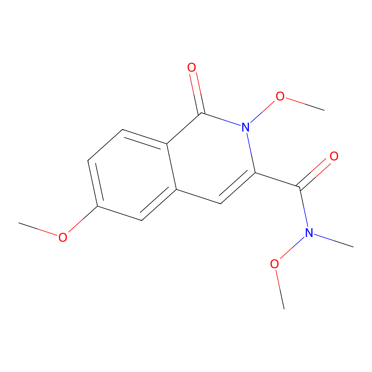N,2,6-trimethoxy-N-methyl-1-oxoisoquinoline-3-carboxamide molecular structure, CAS 3082039-73-1