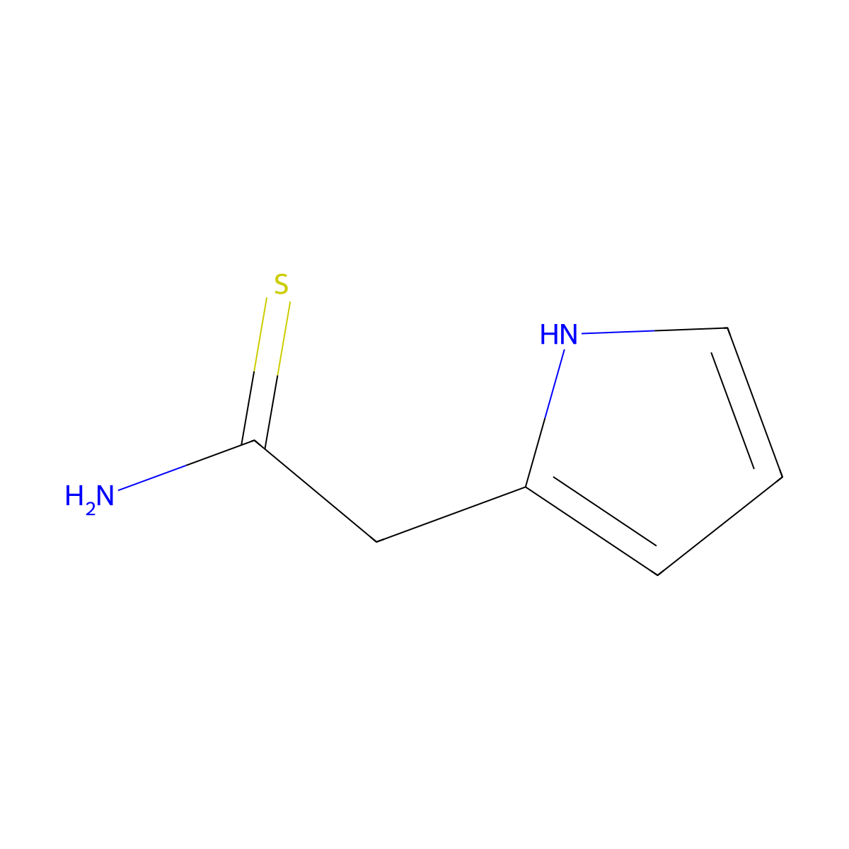 1H-Pyrrole-2-ethanethioamide molecular structure, CAS 30821-06-8