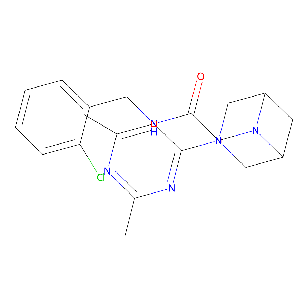 N-[(2-chlorophenyl)methyl]-2-[3-(2,6-dimethylpyrimidin-4-yl)-3,6-diazabicyclo[3.1.1]heptan-6-yl]acetamide molecular structure, CAS 3082112-41-9