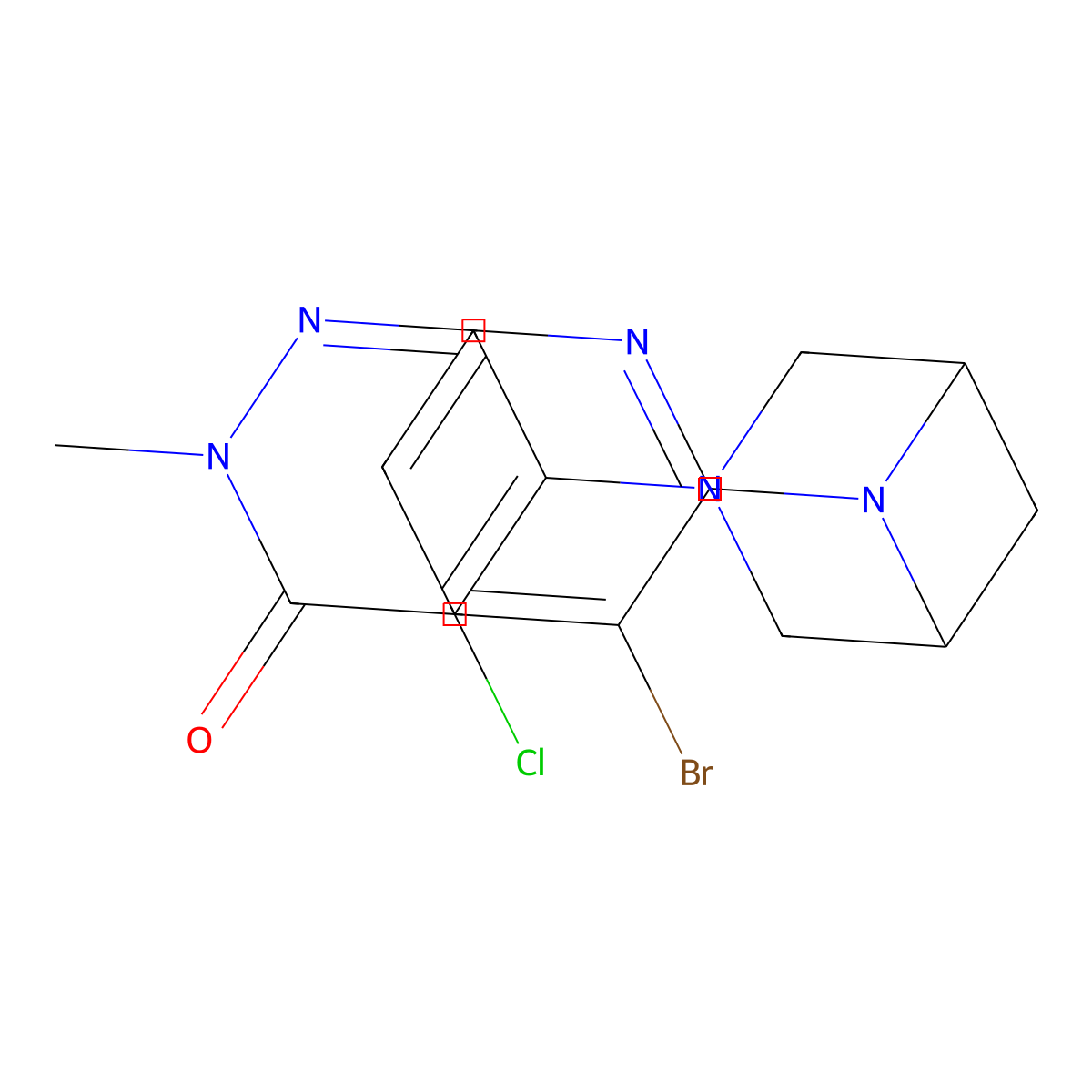 5-[6-(3-Bromopyridin-2-yl)-3,6-diazabicyclo[3.1.1]heptan-3-yl]-4-chloro-2-methylpyridazin-3-one molecular structure, CAS 3082113-00-3