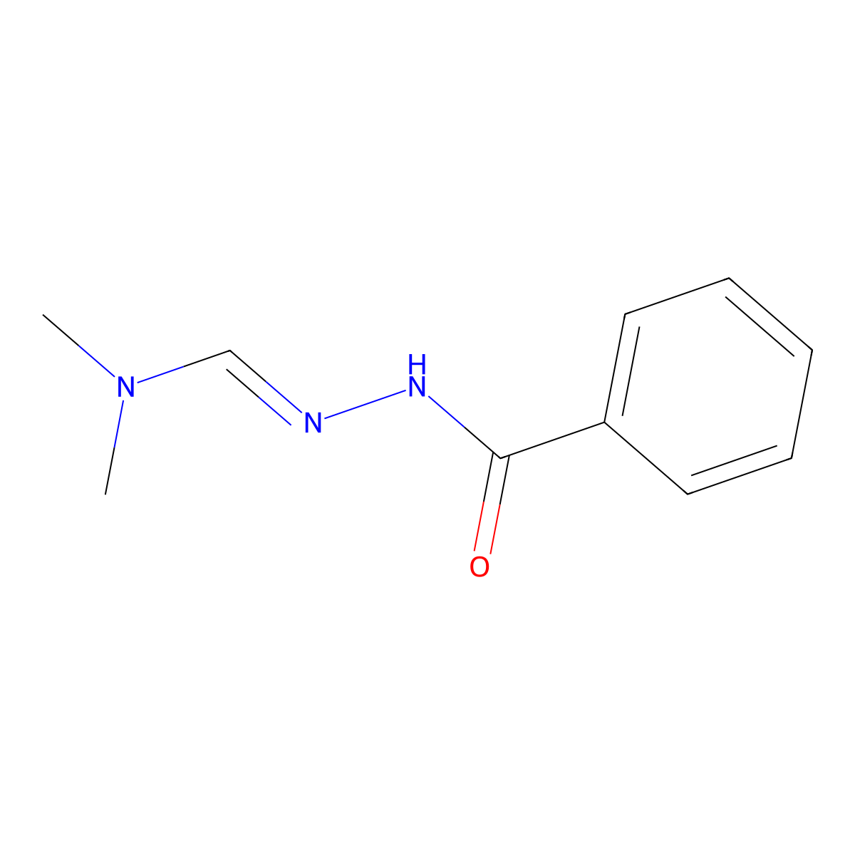N'-[(1E)-(dimethylamino)methylidene]benzohydrazide molecular structure, CAS 308239-34-1