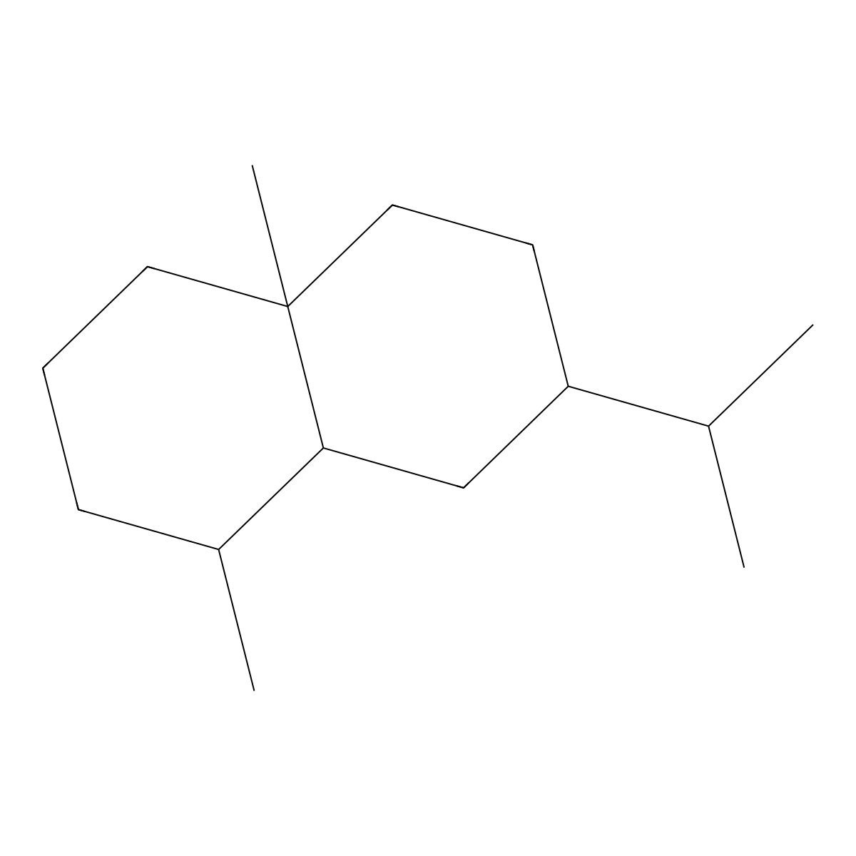 1,4a-Dimethyl-7-(propan-2-yl)decahydronaphthalene molecular structure, CAS 30824-81-8