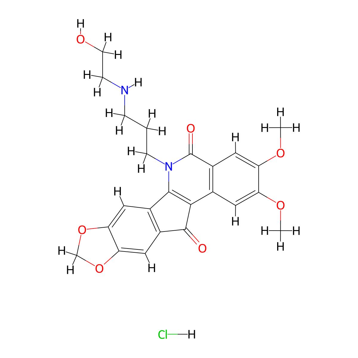 LMP-744 hydrochloride molecular structure, CAS 308246-57-3