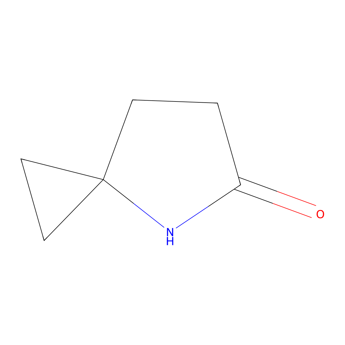 4-Azaspiro(2.4)heptan-5-one molecular structure, CAS 308266-51-5